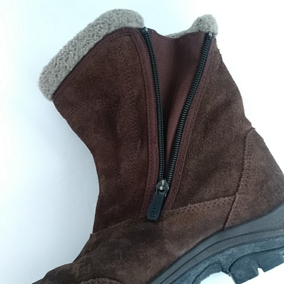 Sorel Water Fall Insulated Suede Leather Winter Snow Boot 7.5 Brown - Picture 12 of 16